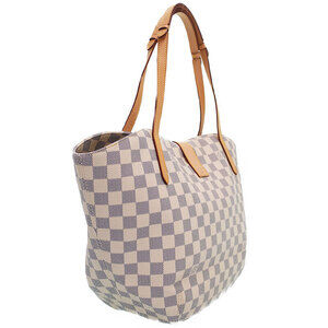 Louis Vuitton White Salina Bag Tote Azur Damier